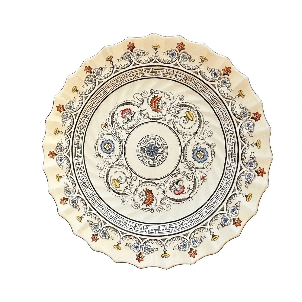 Copeland Spode Florence Earthenware Scalloped Dinner Plate 10